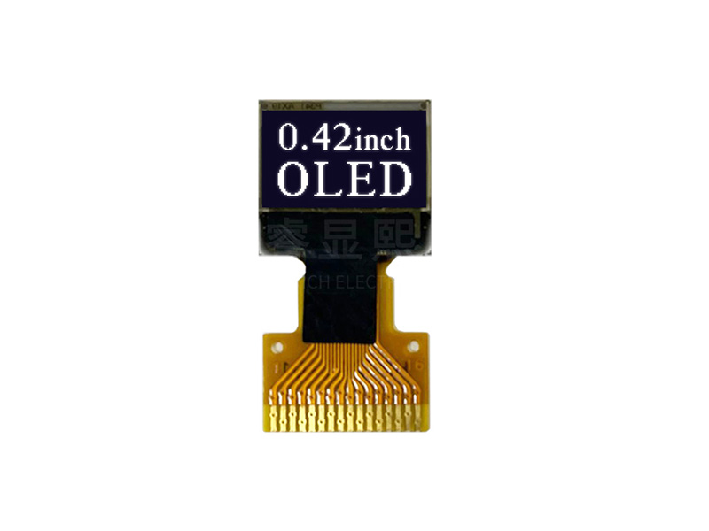 72*40点阵屏智能水杯显示屏小尺寸单色COG屏0.42寸OLED